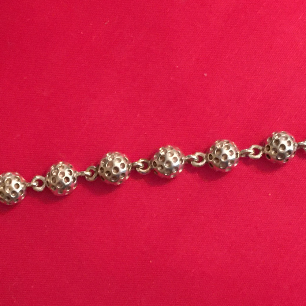 Sterling Silver Golf Theme Bracelet